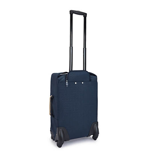 Valises Kipling Darcey Small Printed Carry-On Rolling Bleu | FR 1474YX